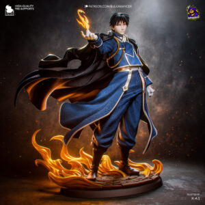 Roy Mustang | Fullmetal Alchemist Resin Statue | Painted or Unpainted | 3D Printed Collectible