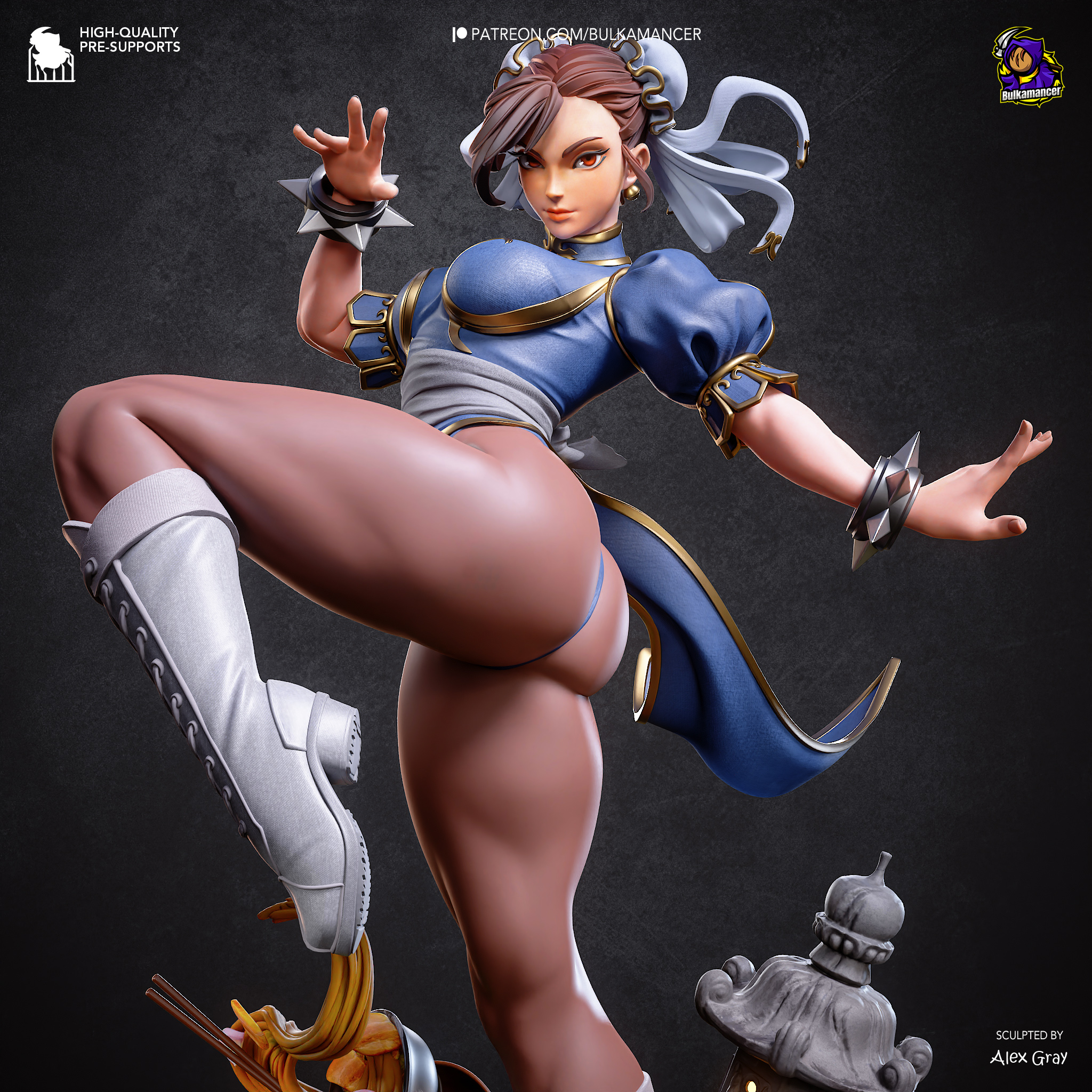 Chun-Li (Street Fighter) Resin Statue - Image 7