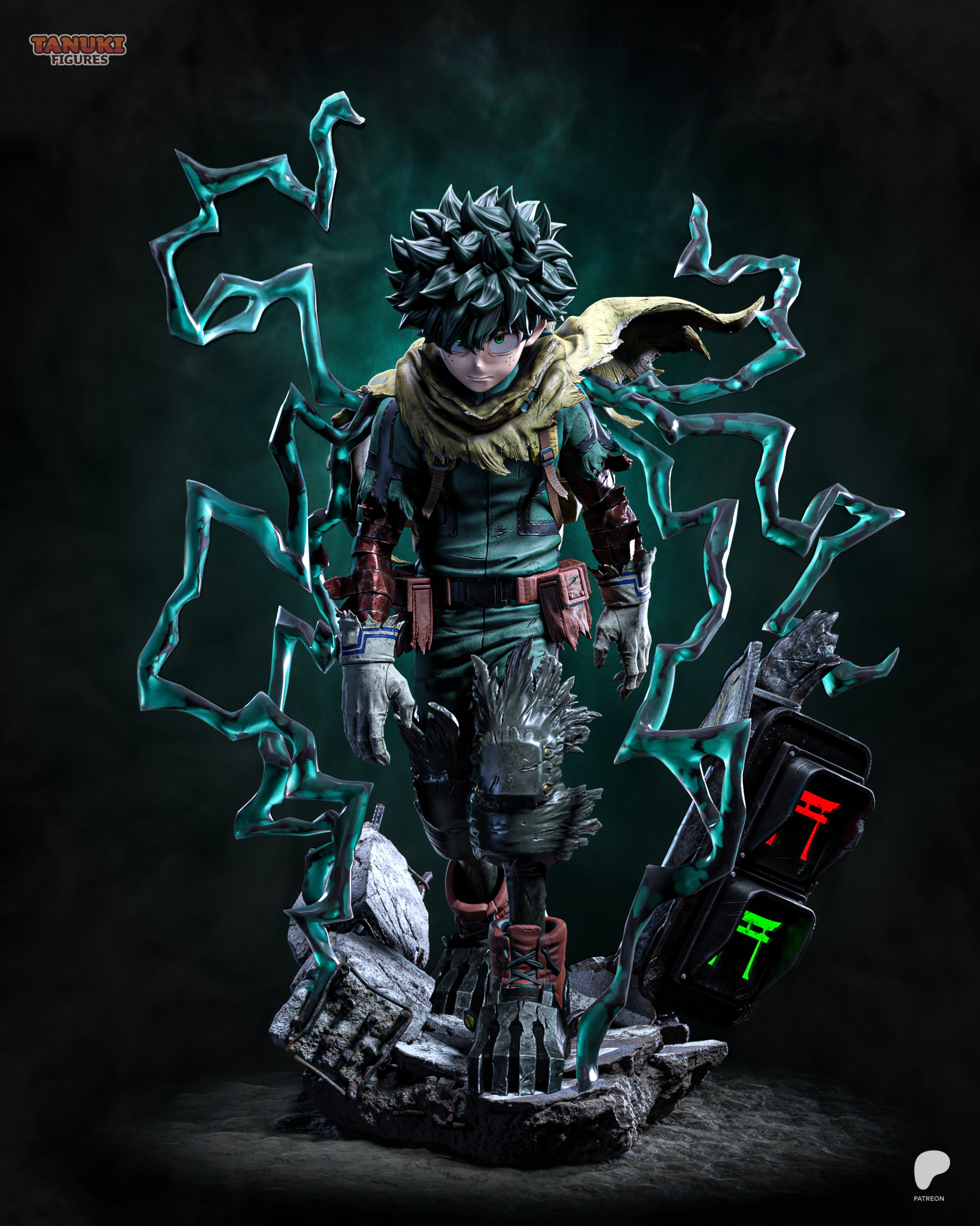 Deku | My Hero Academia Resin Statue | Painted or Unpainted | 3D Printed Collectible