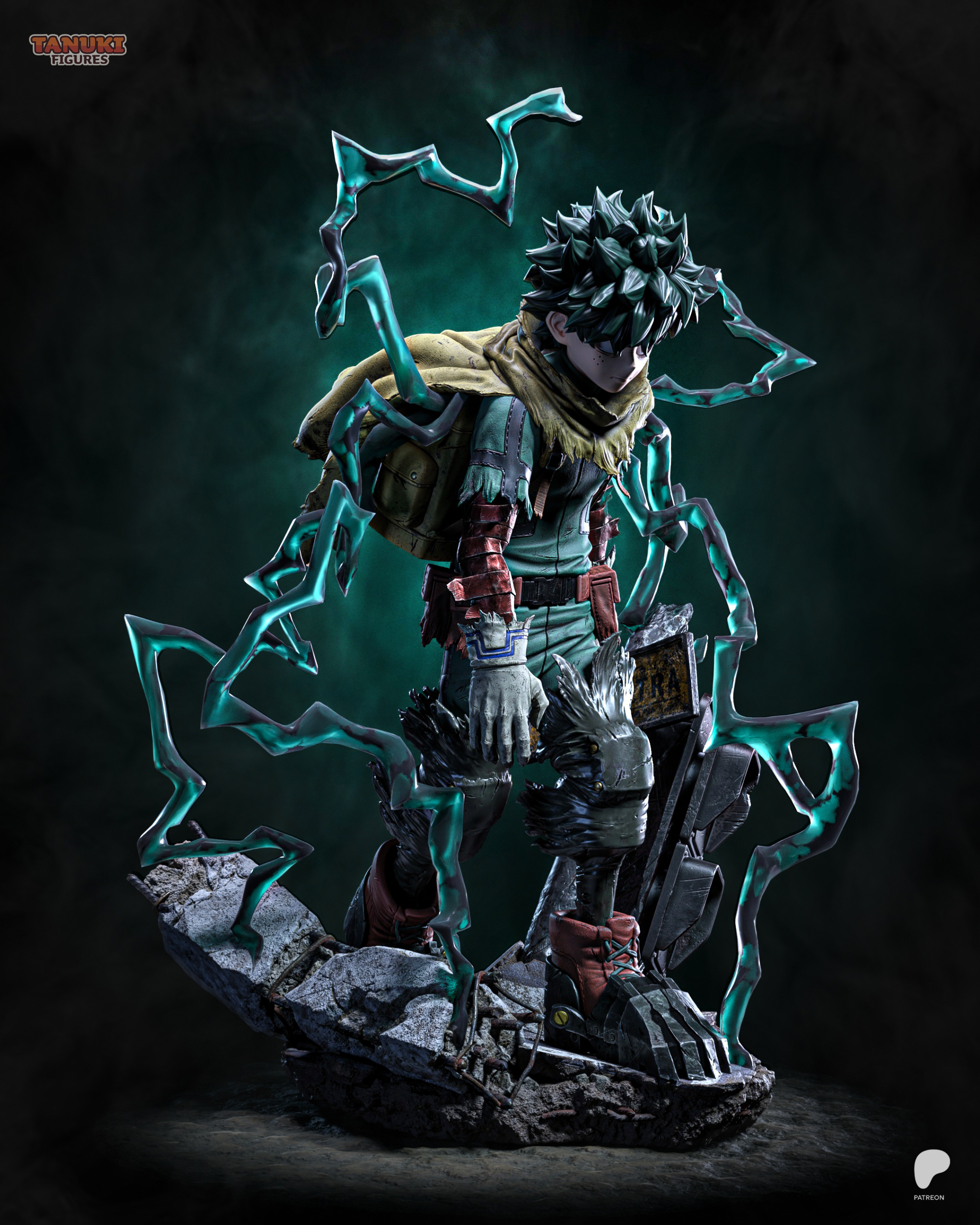 Deku | My Hero Academia Resin Statue | Painted or Unpainted | 3D Printed Collectible - Image 2