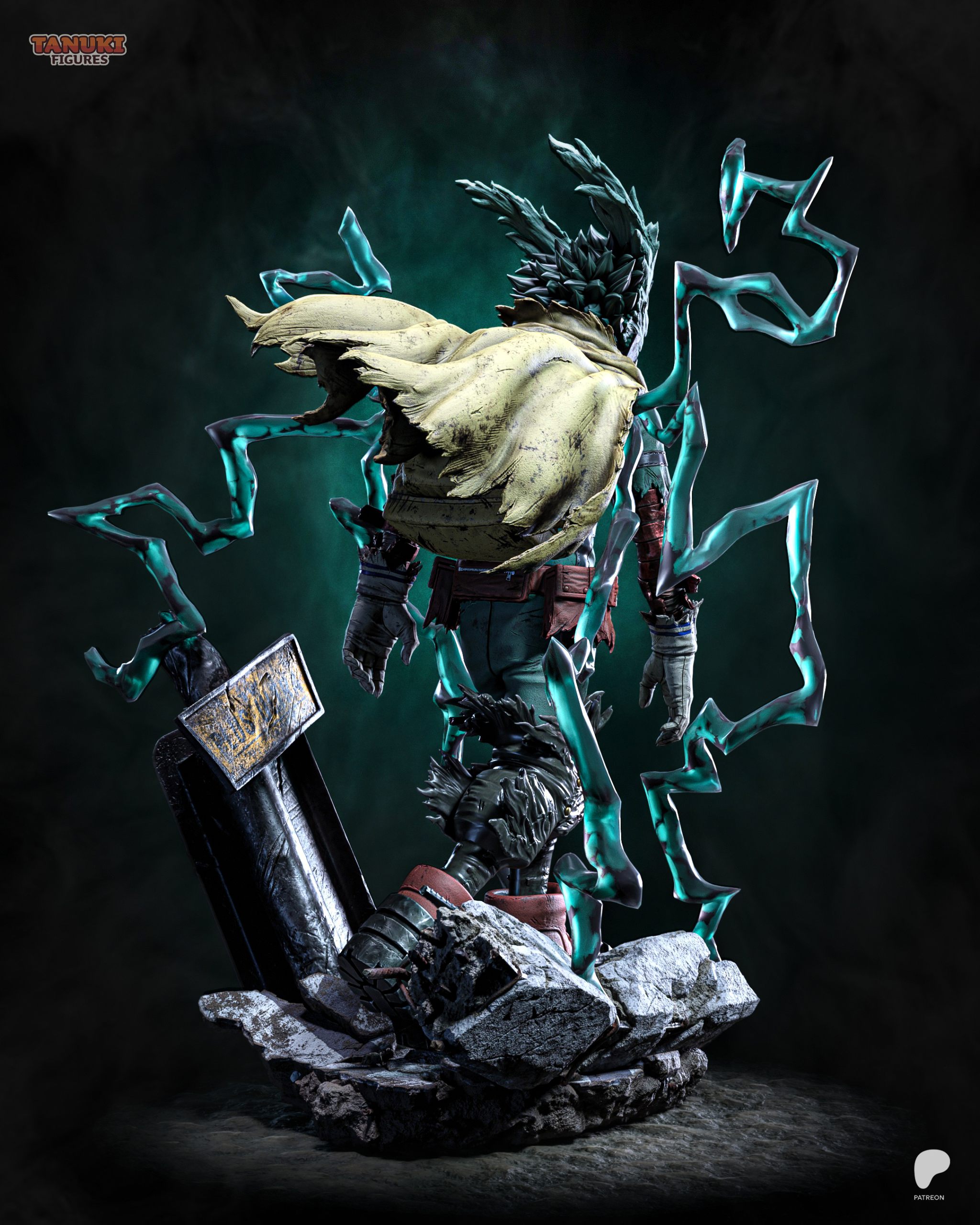 Deku | My Hero Academia Resin Statue | Painted or Unpainted | 3D Printed Collectible - Image 13
