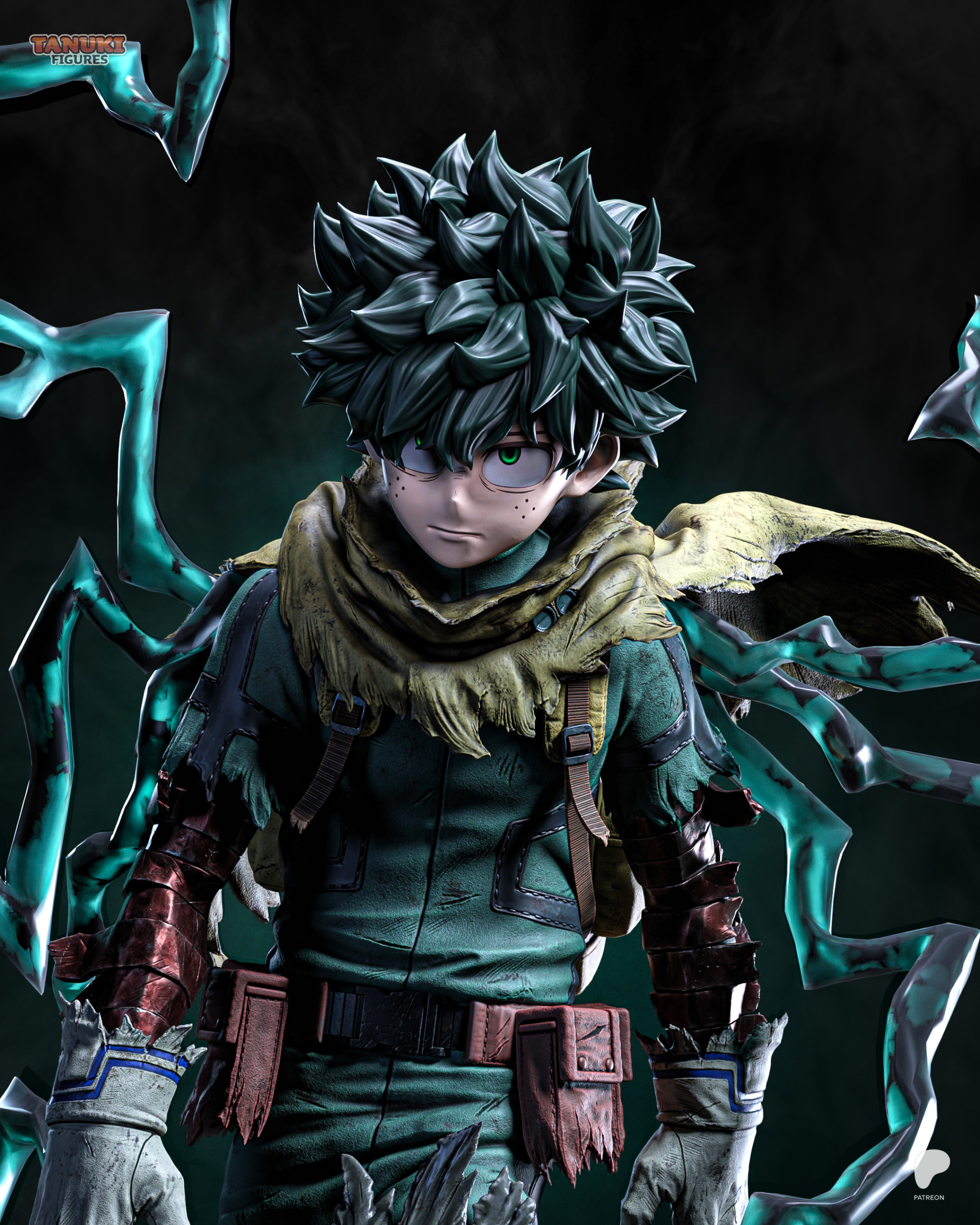 Deku | My Hero Academia Resin Statue | Painted or Unpainted | 3D Printed Collectible - Image 9