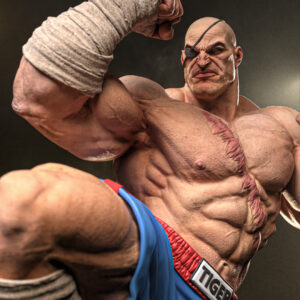 Sagat (Street Fighter) Resin Statue